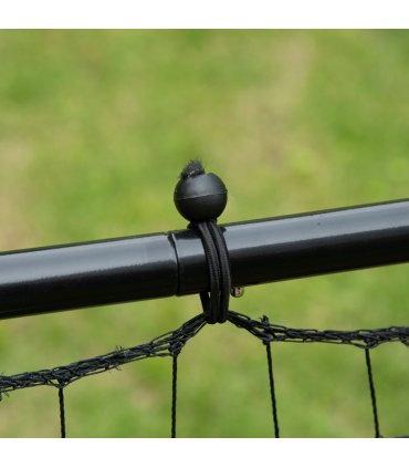 HOMCOM Rebounder Net Goal for Kids Adults Baseball Football Training Black