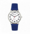 Ravel Unisex Mens Ladies Classic Big White Dial Blue Leather Strap Watch R0105.50.1
