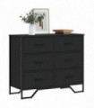 vidaXL Chest of Drawers Black 91x35.5x74.5 cm Engineered wood