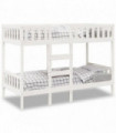 vidaXL Bunk Bed White 90x200 cm Solid Wood Pine