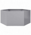 vidaXL Garden Planter Hexagon 104x90x45 cm Galvanized Steel