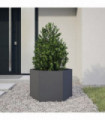 vidaXL Garden Planter Anthracite Hexagon 69x60x45 cm Steel