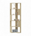 vidaXL Corner Bookcase 5-Tier Sonoma Oak 50x50x179 cm Engineered Wood
