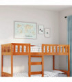 vidaXL Children's Bed without Mattress Wax Brown 90x200 cm Solid Wood Pine