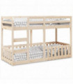 vidaXL Bunk Bed 75x190 cm Solid Wood Pine