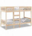 vidaXL Bunk Bed 90x190 cm Solid Wood Pine