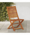vidaXL Folding Garden Chairs 4 pcs Solid Wood Acacia