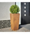 vidaXL Garden Planter 35x35x75 cm Corten Steel