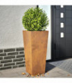 vidaXL Garden Planters 35x35x75 cm 2 pcs Corten Steel