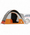 vidaXL Car Tent 4-Person Grey and Orange Waterproof