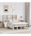 vidaXL Bookcase Bed without Mattress 120x190 cm Small Double Solid Wood