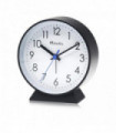 Ravel Bedside Modern Round Large Alarm Clock Black RC049.3
