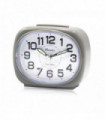 Ravel Small Sized Pillow Shaped Bedside Alarm Clock Grey RC040.2