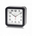 Ravel Square Mid Sized LED Quartz Alarm Clock Black RC048.3