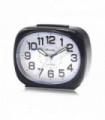 Ravel Small Sized Pillow Shaped Bedside Alarm Clock Black RC040.3