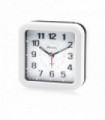 Ravel Square Mid Sized LED Quartz Alarm Clock White RC048.4