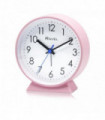 Ravel Bedside Modern Round Large Alarm Clock Pink RC049.5