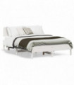 vidaXL Bed Frame without Mattress White 135x190 cm Double Solid Wood Pine