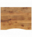 vidaXL Desk Top with Curve 100x80x2.5 cm Solid Wood Rough Mango
