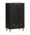 vidaXL Highboard Black 60x33x100 cm Engineered Wood