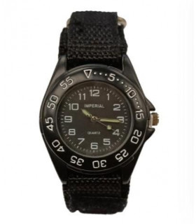 Imperial Children Black Mid Dial with Velcro Strap Easy Fasten Watch IMP429N CLEARANCE NEEDS RE-BATTERY