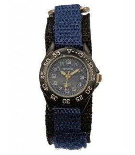 Imperial Children Girls & Boys Blue Mini Dial with Velcro Strap Easy Fasten Watch IMP428B CLEARANCE NEEDS RE-BATTERY