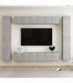 vidaXL 10 Piece TV Cabinet Set Concrete Grey Engineered Wood