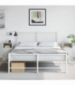 vidaXL Bedside Cabinets 2 pcs White 34.5x39x62 cm Steel