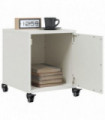 vidaXL Bedside Cabinets 2 pcs White 36x39x43.5 cm Steel