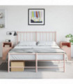 vidaXL Bedside Cabinets 2pcs Pink 34.5x39x62 cm Steel