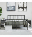 vidaXL Bedside Cabinets with Glass Doors 2 pcs Black 35x37x50 cm