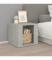 vidaXL Bedside Table Concrete Grey 41x40x36 cm Engineered Wood