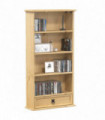 vidaXL CD Cabinet Corona 52x17.5x103 cm Solid Wood Pine