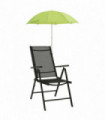 vidaXL Camping Chair Parasols 2 pcs Green 105 cm