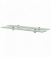 vidaXL Floating Shelves 2 pcs Glass 70x10 cm 8 mm