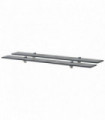 vidaXL Floating Shelves 2 pcs Glass 90x10 cm 8 mm