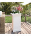 vidaXL Flower Stand White 40x40x60 cm Solid Wood Pine