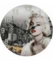 Iconic Collection Marilyn Monroe Glass Wall Clock 30cm Iconic Design  W9714