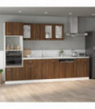 Sink Bottom Cabinet Brown Oak 80x46x81.5 cm Engineered Wood