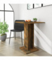 Bistro Table Smoked Oak 60x60x75 cm Engineered Wood