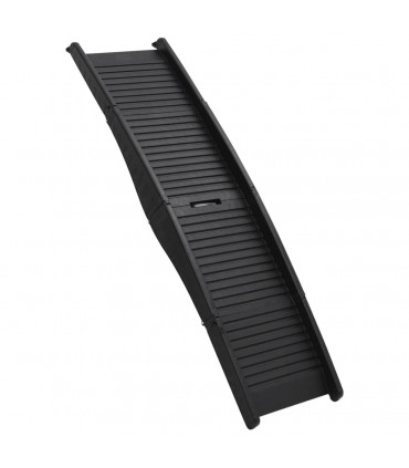 Folding Dog Ramp Black 153x40x12.5 cm Plastic