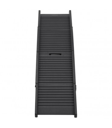 Folding Dog Ramp Black 153x40x12.5 cm Plastic