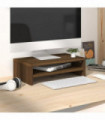 Monitor Stand Brown Oak 42x24x13 cm Engineered Wood