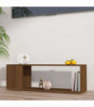 TV Cabinet Brown Oak 100x24x32 cm Engineered Wood