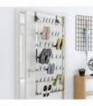 Hanging Shoe Rack Silver 66x13x139 cm