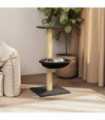 Cat Tree with Sisal Scratching Post Dark Grey 74 cm