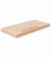 Shelf Board 40x20x2.5 cm Untreated Solid Wood Oak