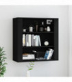 Wall Cabinet Black 80x33x80 cm Engineered Wood