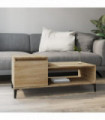 Coffee Table Sonoma Oak 100x50x45 cm Engineered Wood