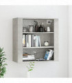 Wall Cabinet Concrete Grey 80x33x80 cm Engineered Wood
